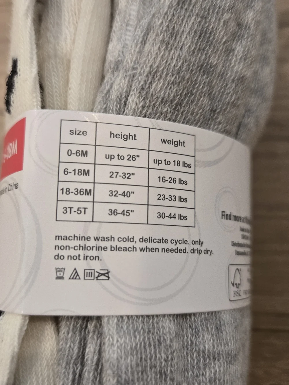 🌻 NWT Baby Girl Tights Set - Cream Heart & Heather Grey Cable Knit Size 6-18M